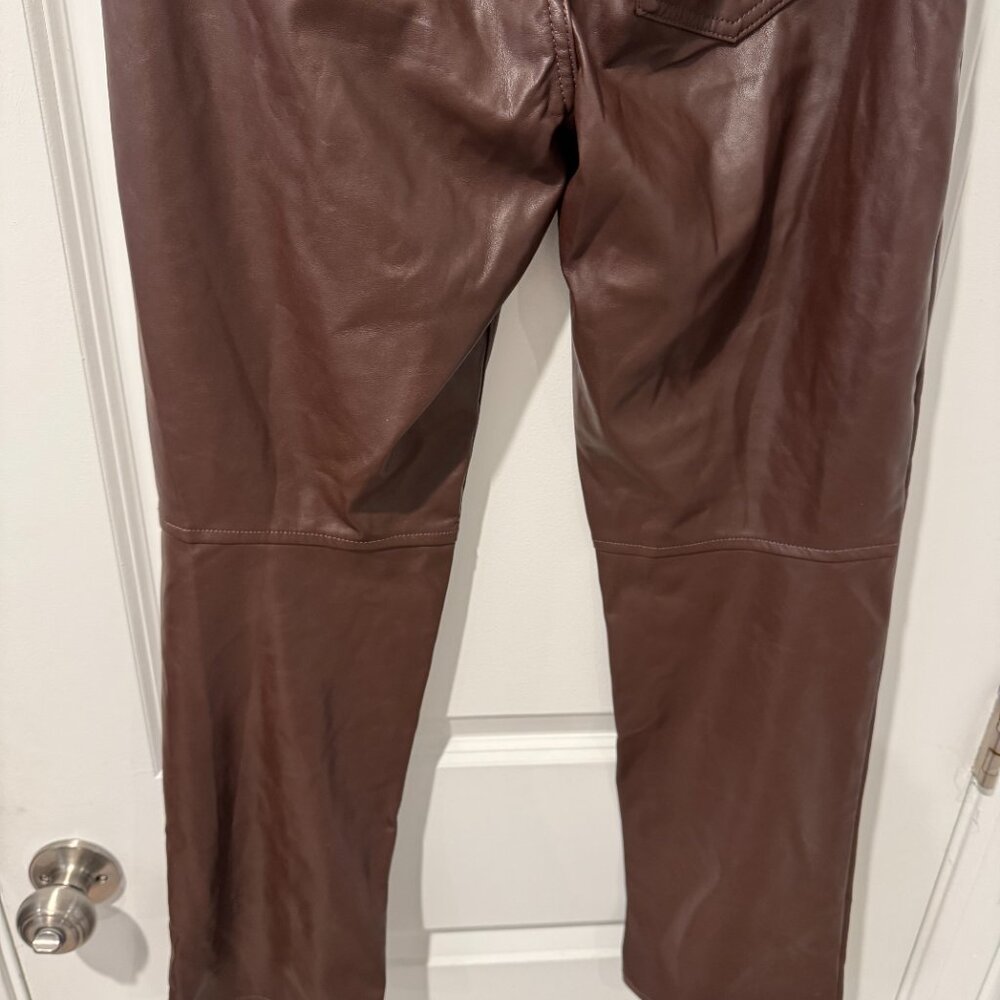 GAP High Rise Faux-Leather Vintage Slim Jeans - Picture 8 of 9
